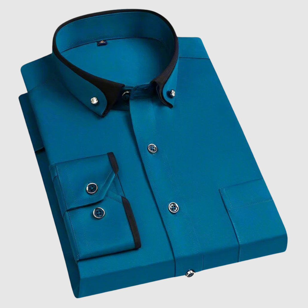 Lucas – Chemise élégante avec un motif contrasté moderne