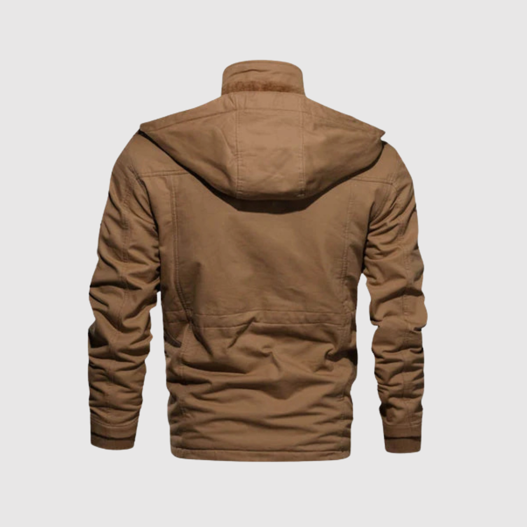 Marek – Veste d'hiver avec doublure en laine et détails en cuir