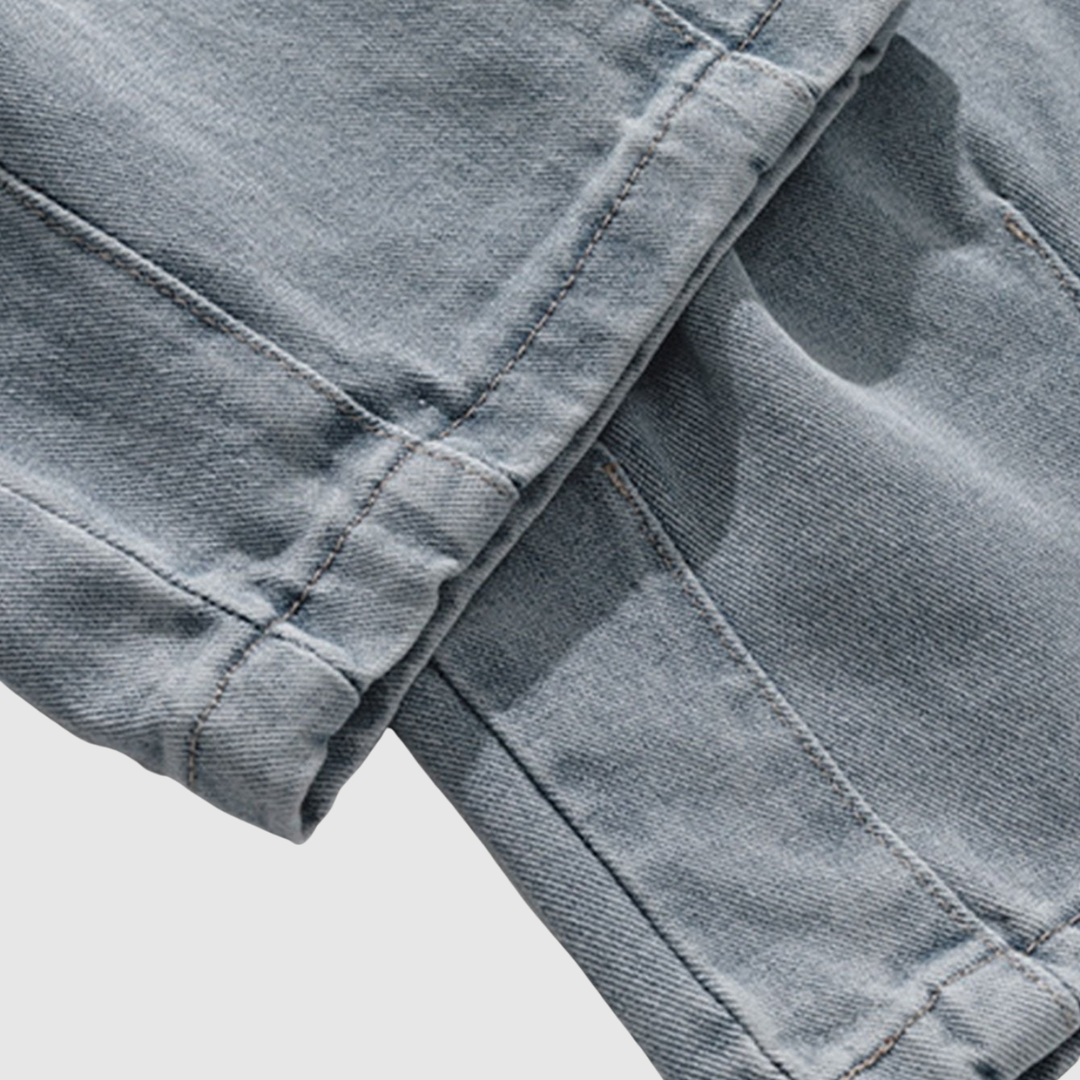 Bruno – Jeans cargo amples avec taille élastique