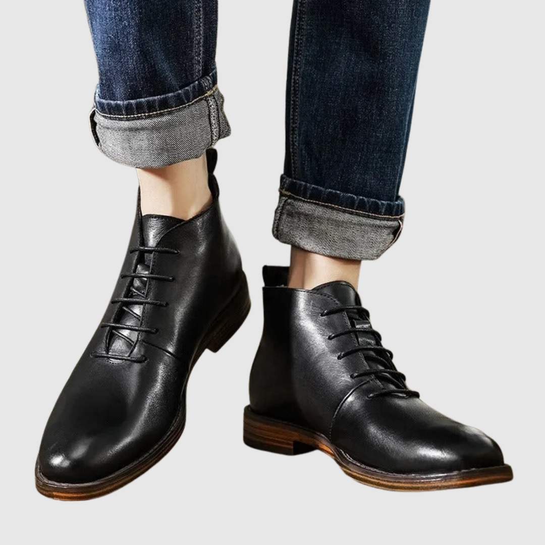 Viktor – Chaussures en cuir classiques avec semelle dure