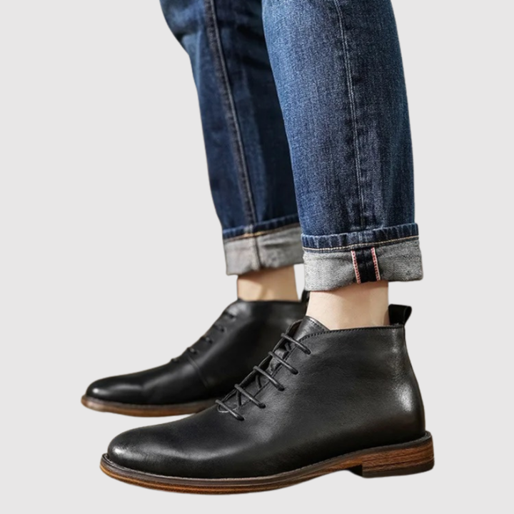 Viktor – Chaussures en cuir classiques avec semelle dure
