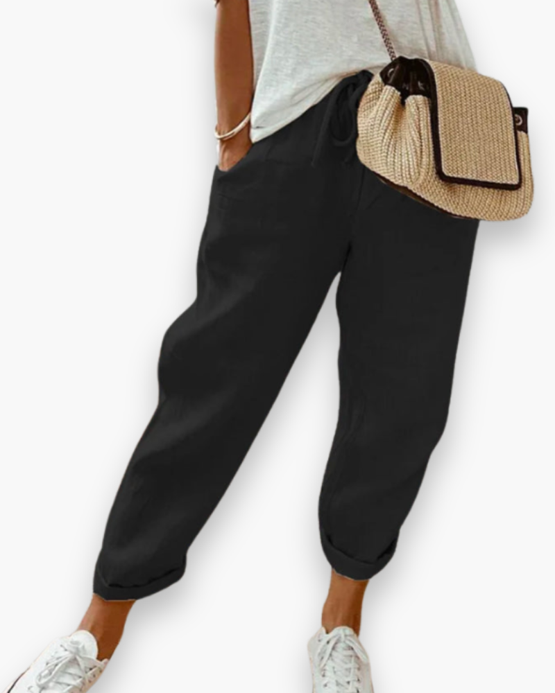 Rose - Pantalon Décontracté Confortable Et Aéré Femme