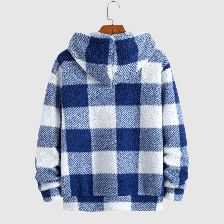 Daniel – T-shirt en tissu teddy à carreaux