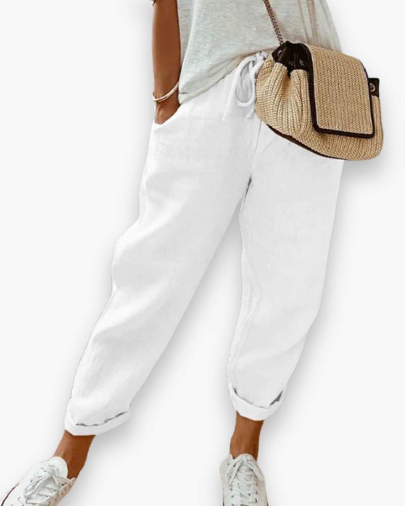 Rose - Pantalon Décontracté Confortable Et Aéré Femme