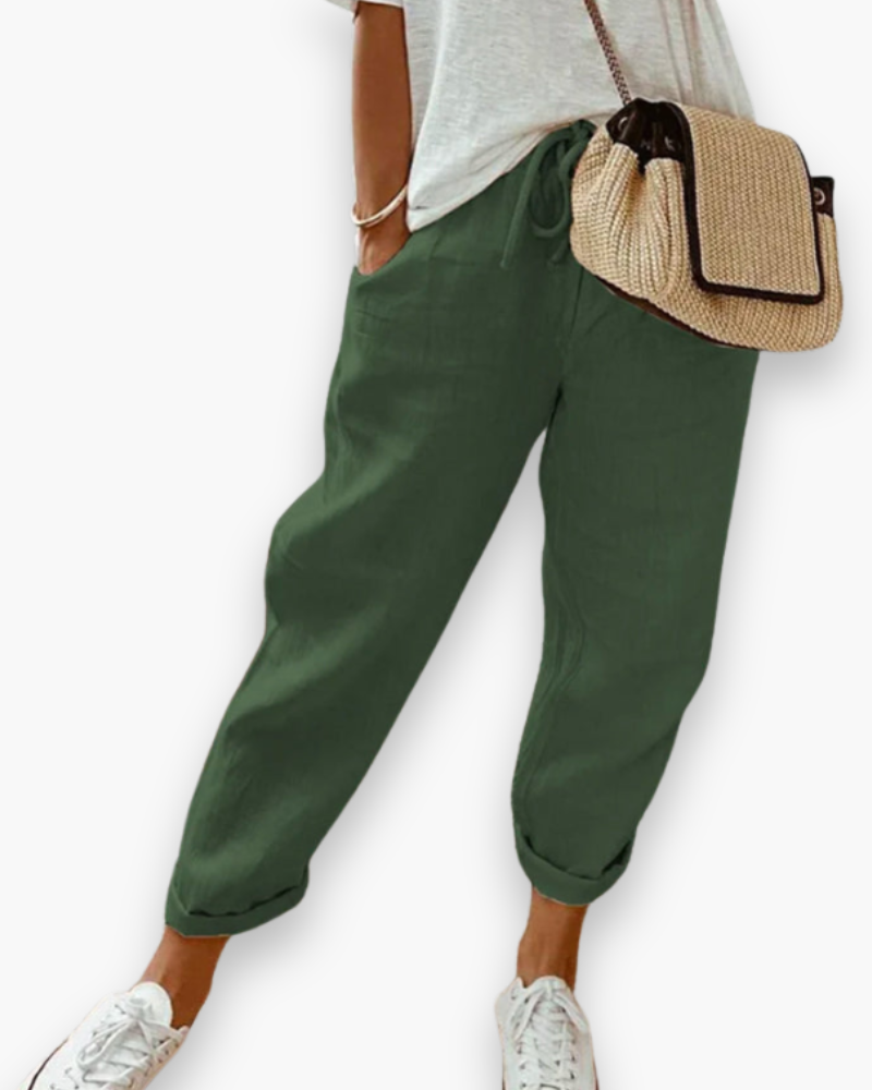 Rose - Pantalon Décontracté Confortable Et Aéré Femme