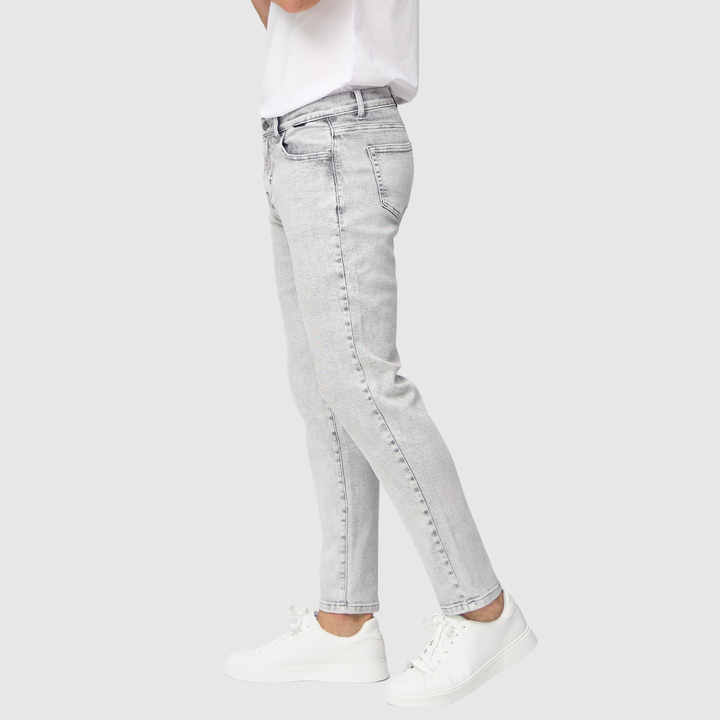 Bruno – Jeans gris clair à coupe régulière