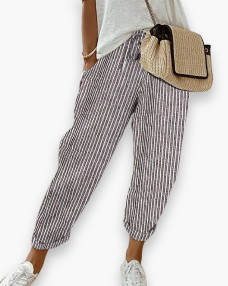 Rose - Pantalon Décontracté Confortable Et Aéré Femme