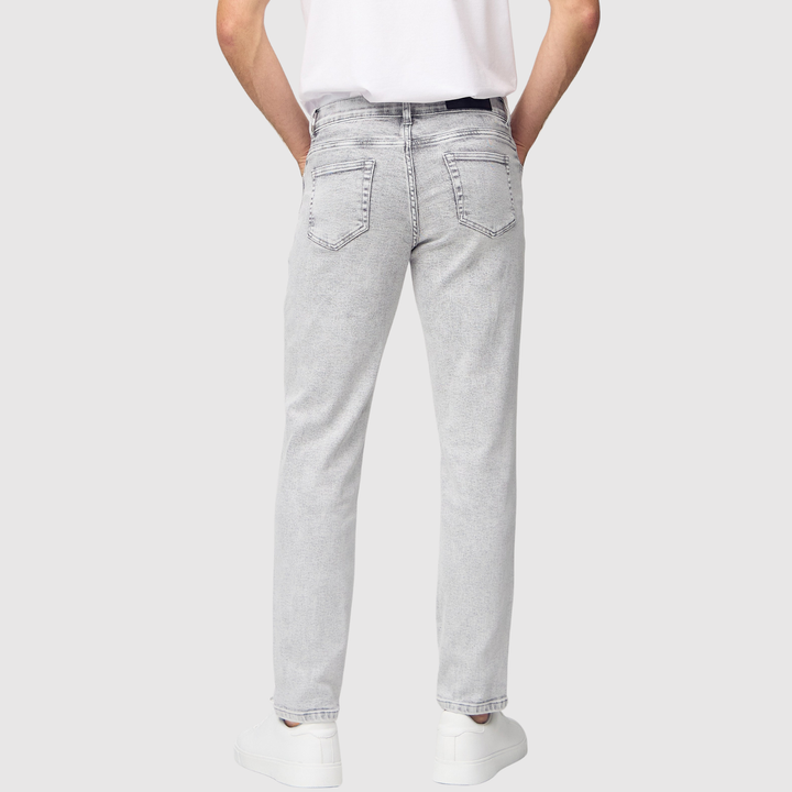 Bruno – Jeans gris clair à coupe régulière