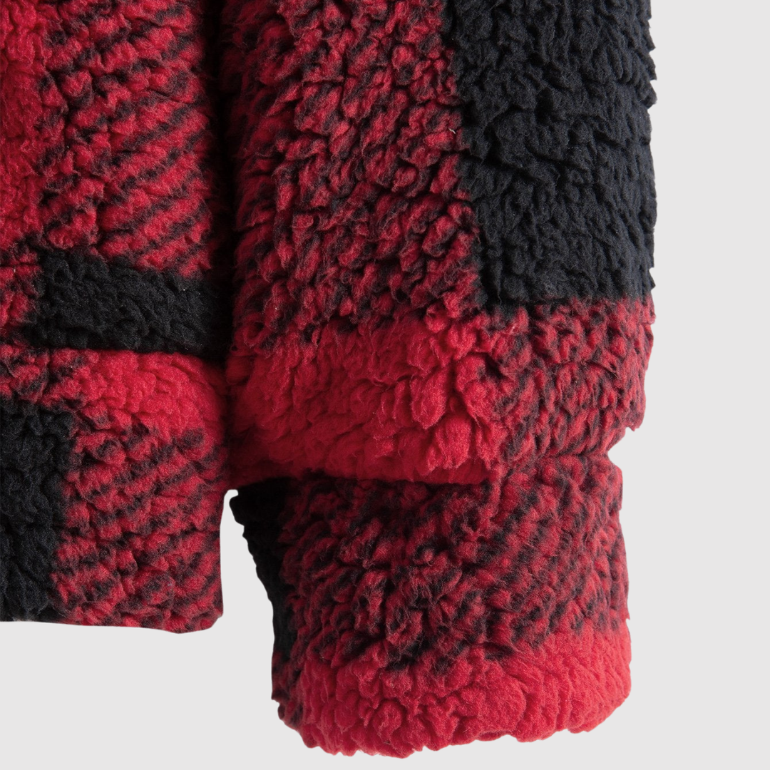 Daniel – T-shirt en tissu teddy à carreaux