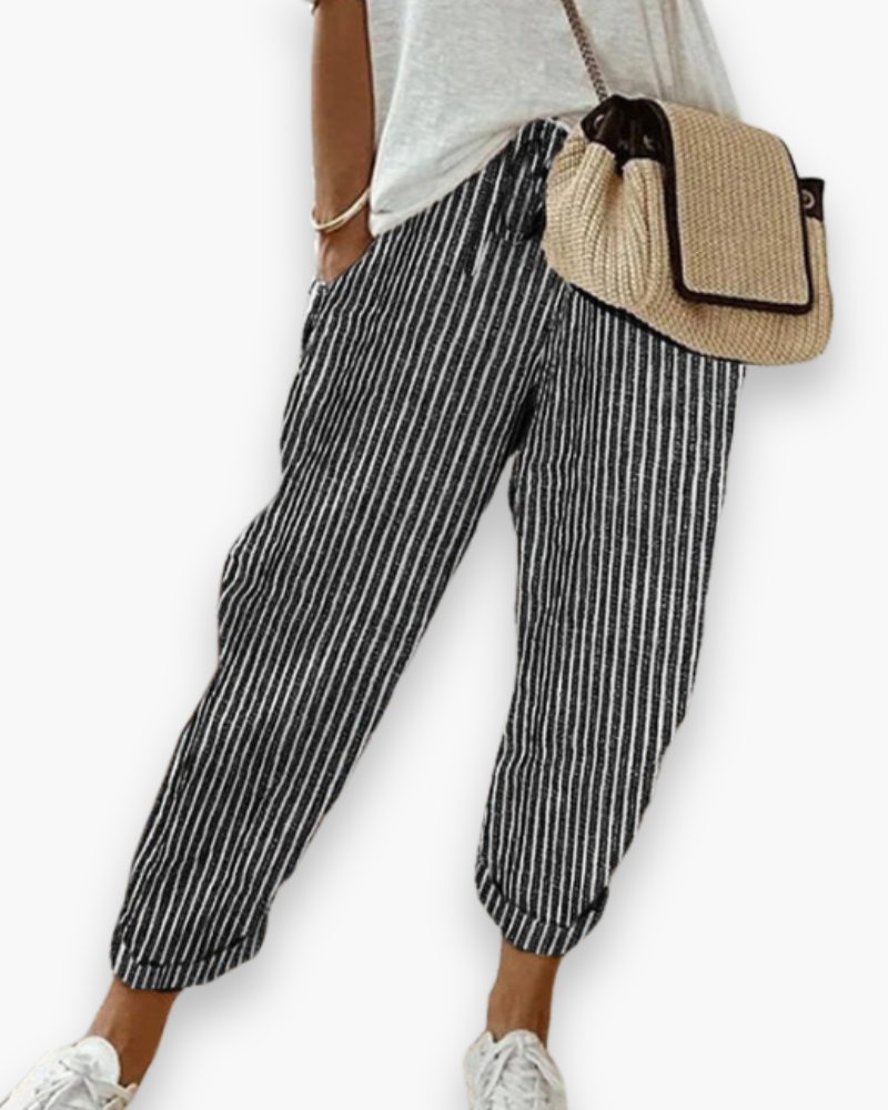 Rose - Pantalon Décontracté Confortable Et Aéré Femme