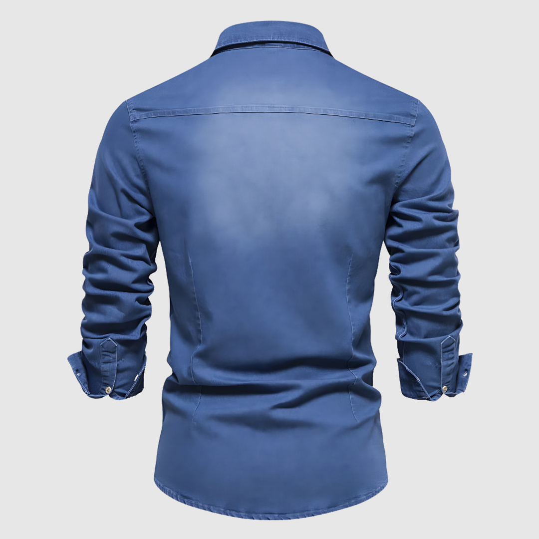 Lucas - Chemise en jean pour homme au design moderne