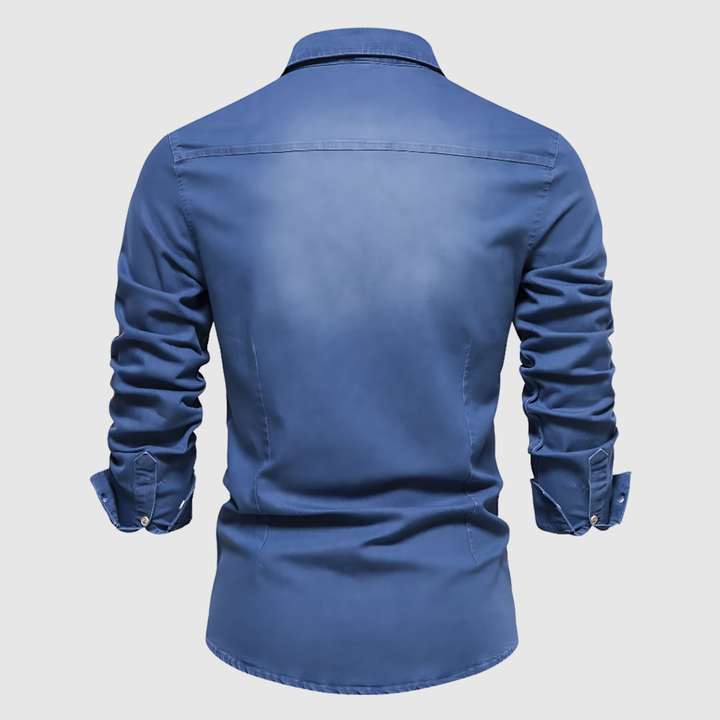 Lucas - Chemise en jean pour homme au design moderne