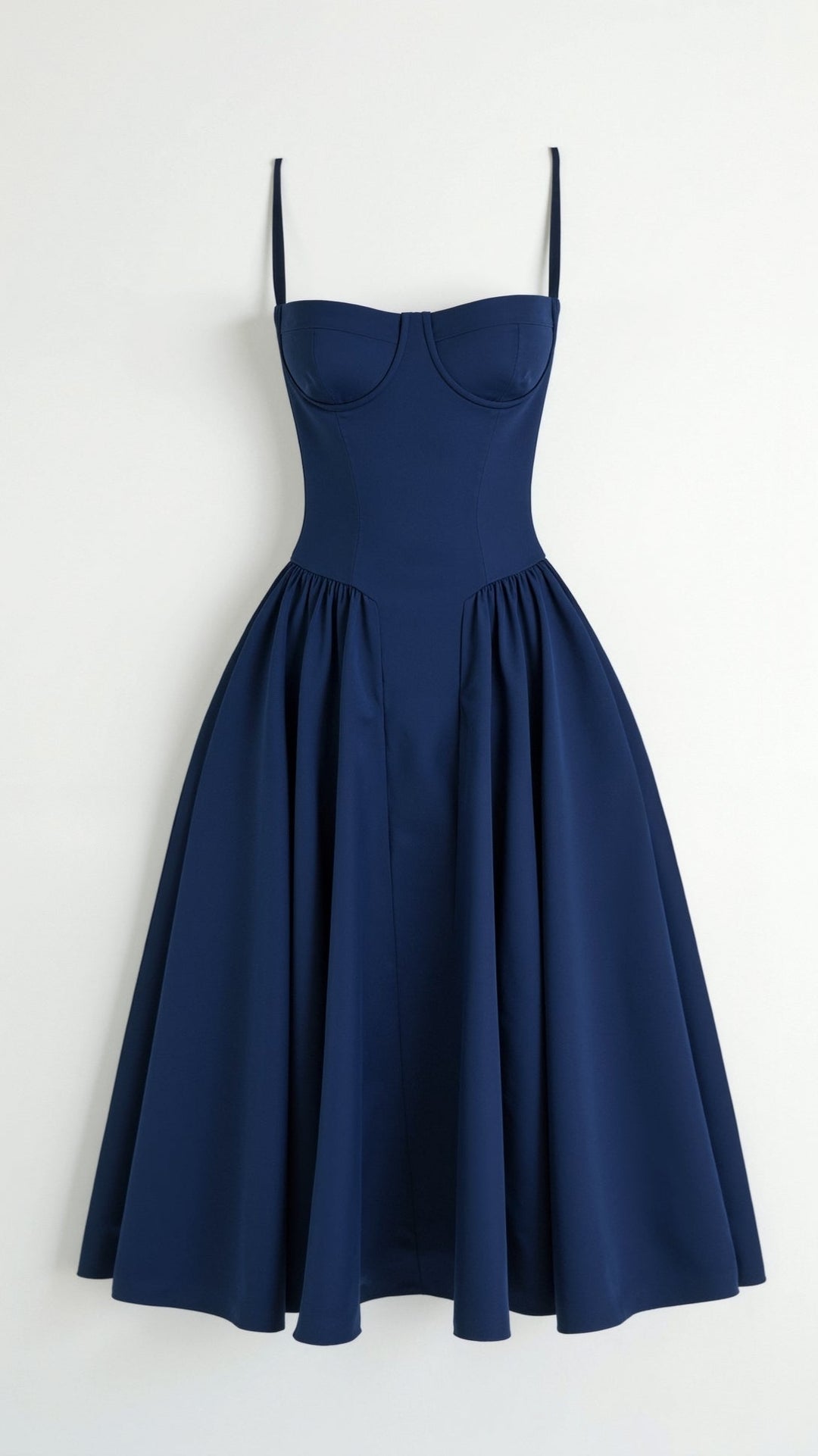 Odete - Robe midi avec corsage structuré