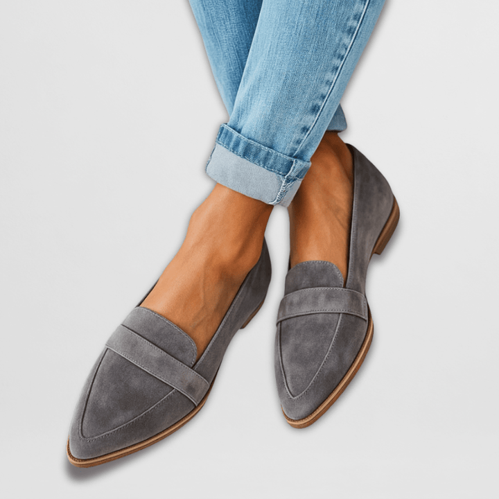Helga - Mules cognac à bout pointu