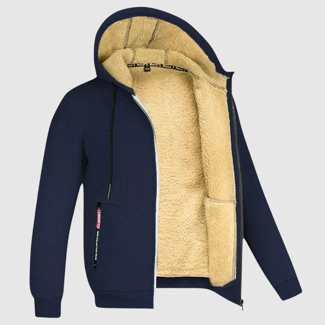 Marek - Sweat à capuche avec doublure en sherpa