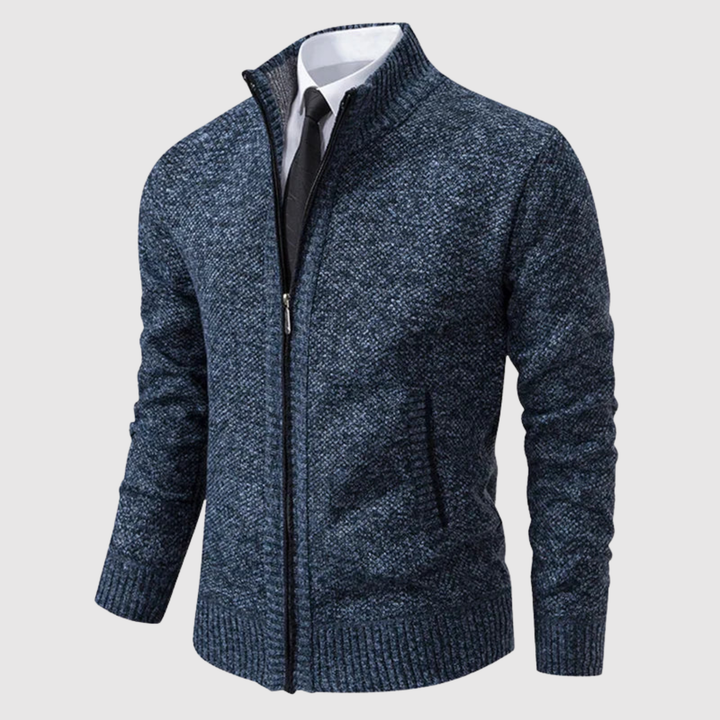 Šimon - Pull tricoté avec fermeture éclair