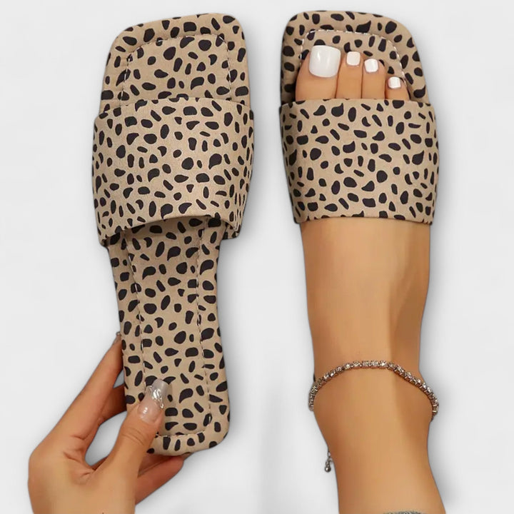 Elisabete - Mocassins plats avec imprimé léopard