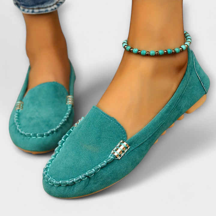 Bertlinde - Mocassins turquoise