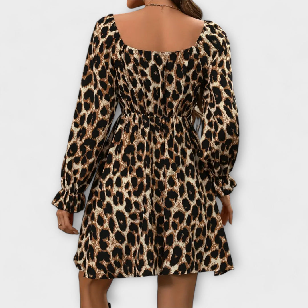 Robe à imprimé léopard