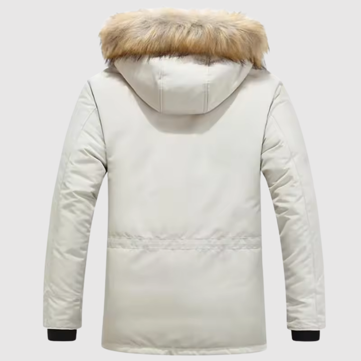 Marek – Parka d'hiver avec col en cuir et thermofor
