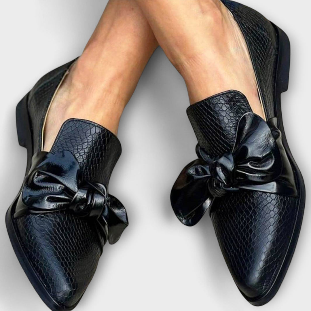 Klara - Mocassins à nœud, motif serpent