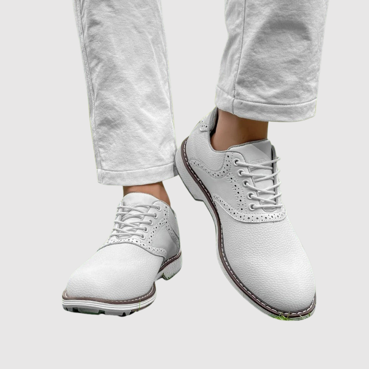 Viktor – Chaussures de golf classiques en cuir avec une bonne adhérence