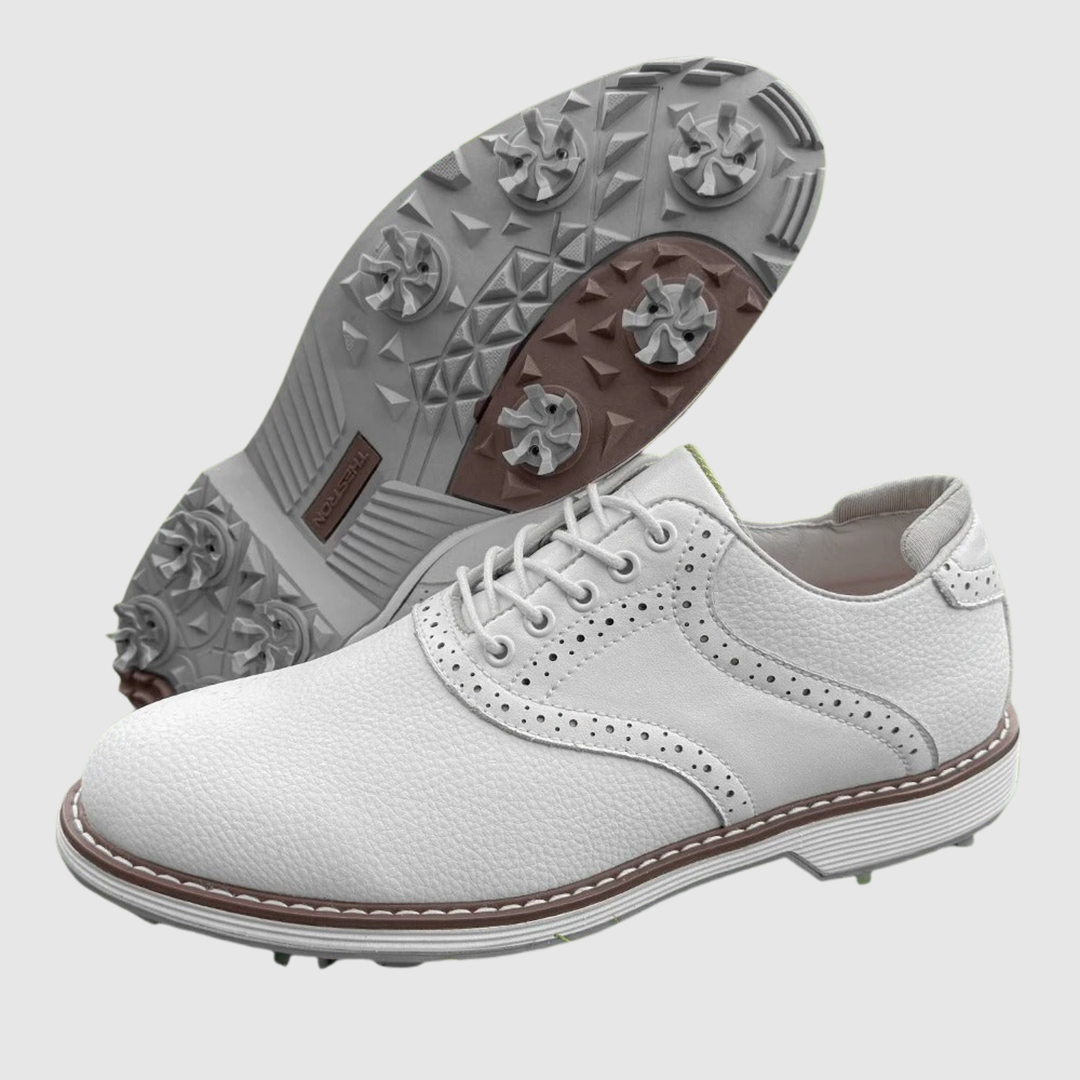 Viktor – Chaussures de golf classiques en cuir avec une bonne adhérence