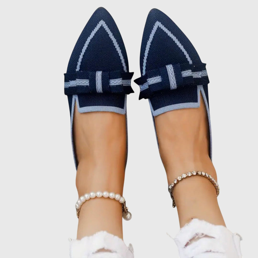 Brunhilde - Mocassins pointus à strass