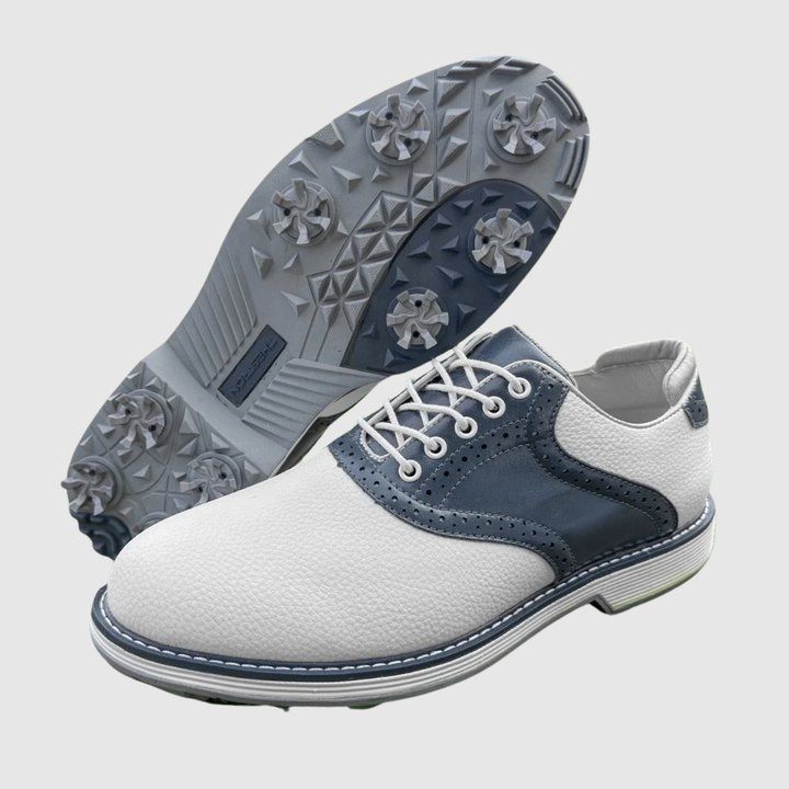 Viktor – Chaussures de golf classiques en cuir avec une bonne adhérence