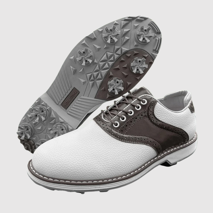 Viktor – Chaussures de golf classiques en cuir avec une bonne adhérence
