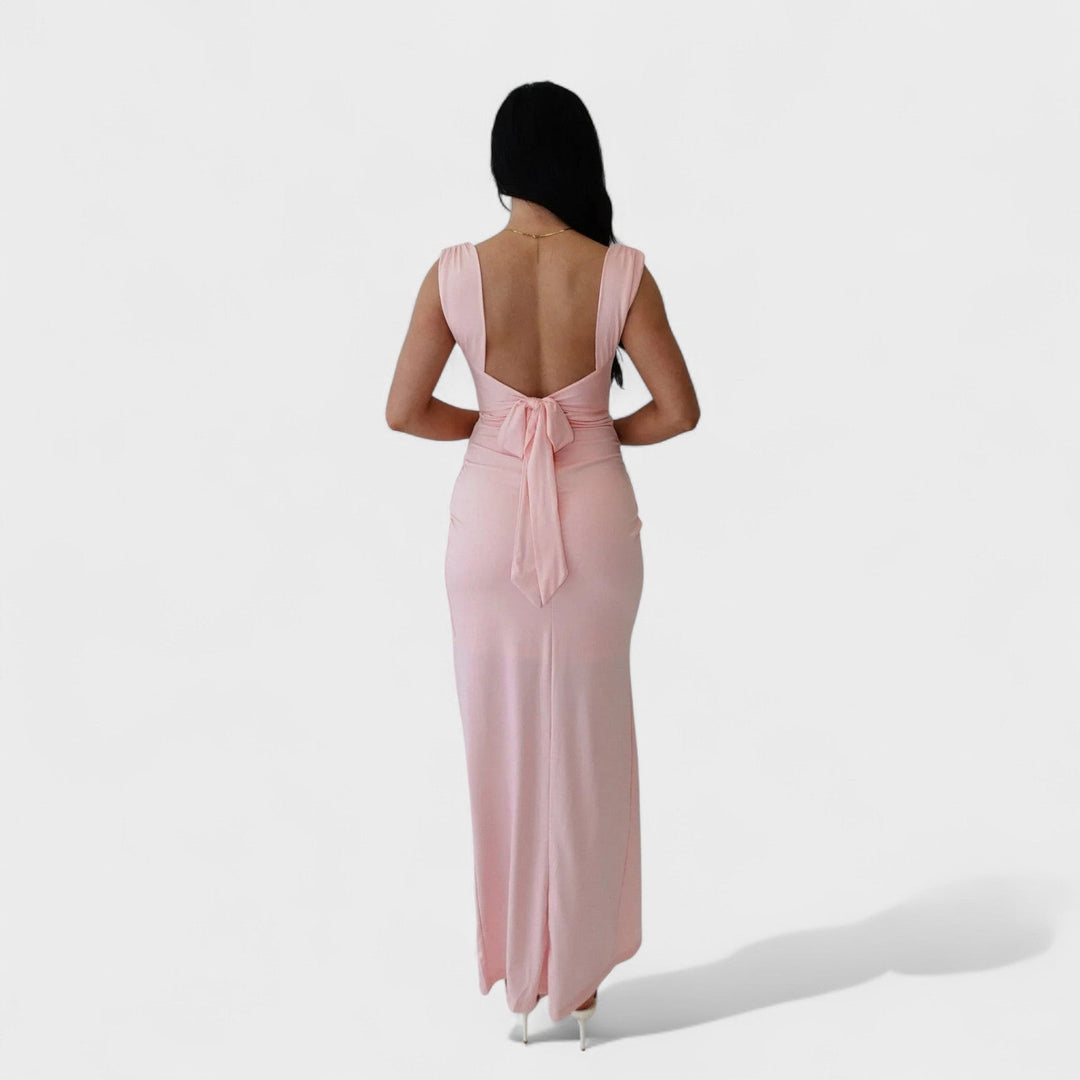 Sarela - Robe longue dos nu