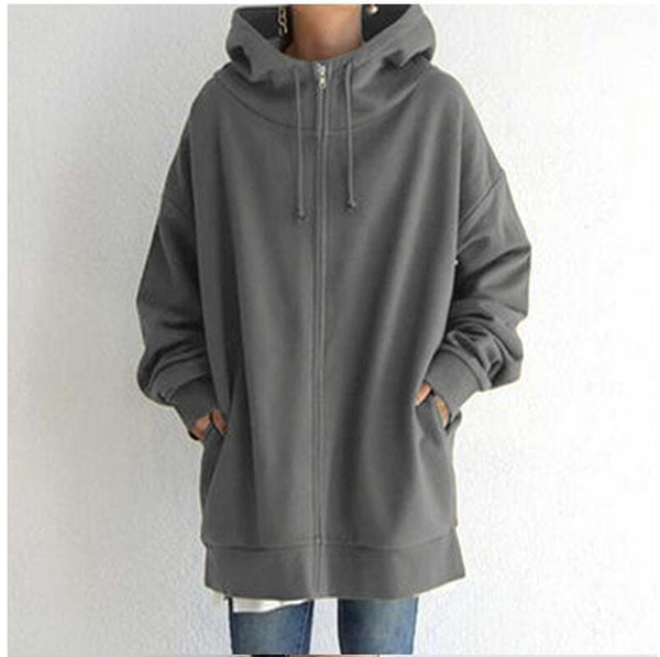 Sylvie - Cardigan automne à capuche femme