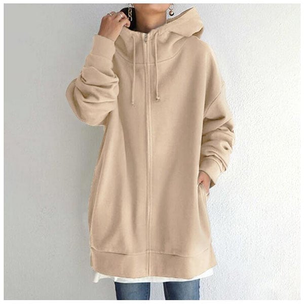 Sylvie - Cardigan automne à capuche femme