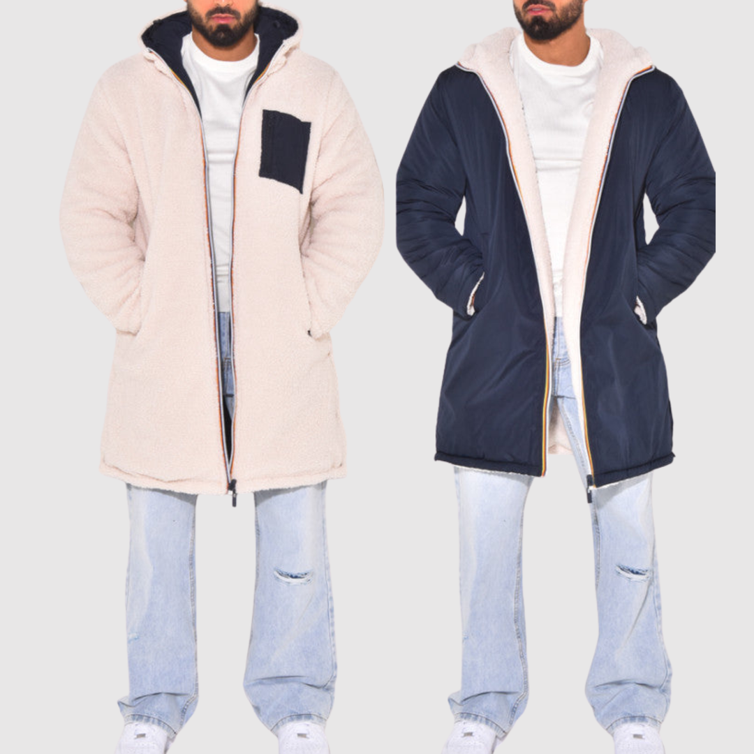 Marek – Veste d'hiver réversible avec effet doux