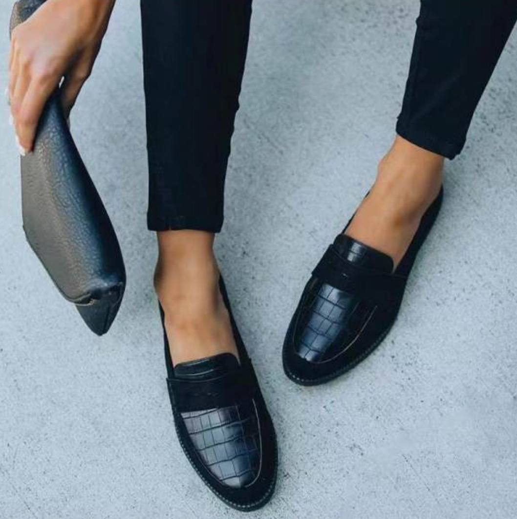 Aurore - Mocassins Cuir Confortables Femme