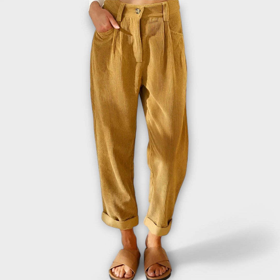 Jana - Pantalons en velours modernes