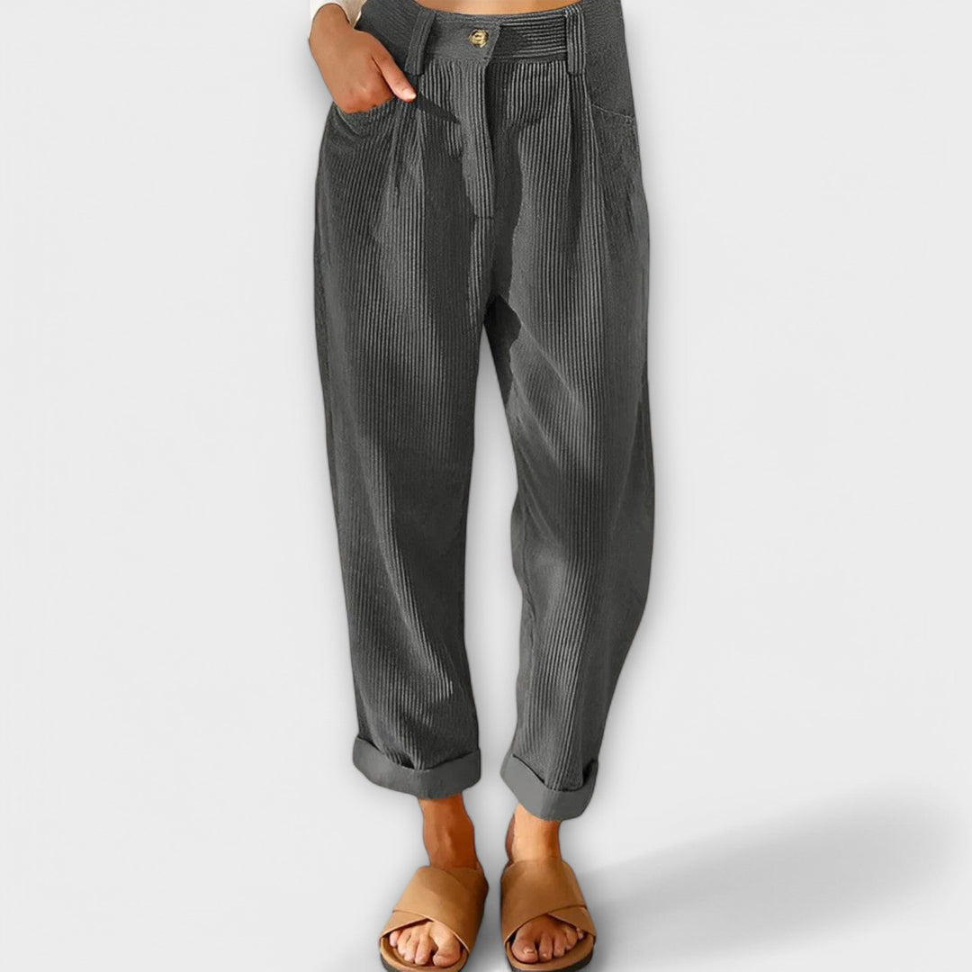 Jana - Pantalons en velours modernes