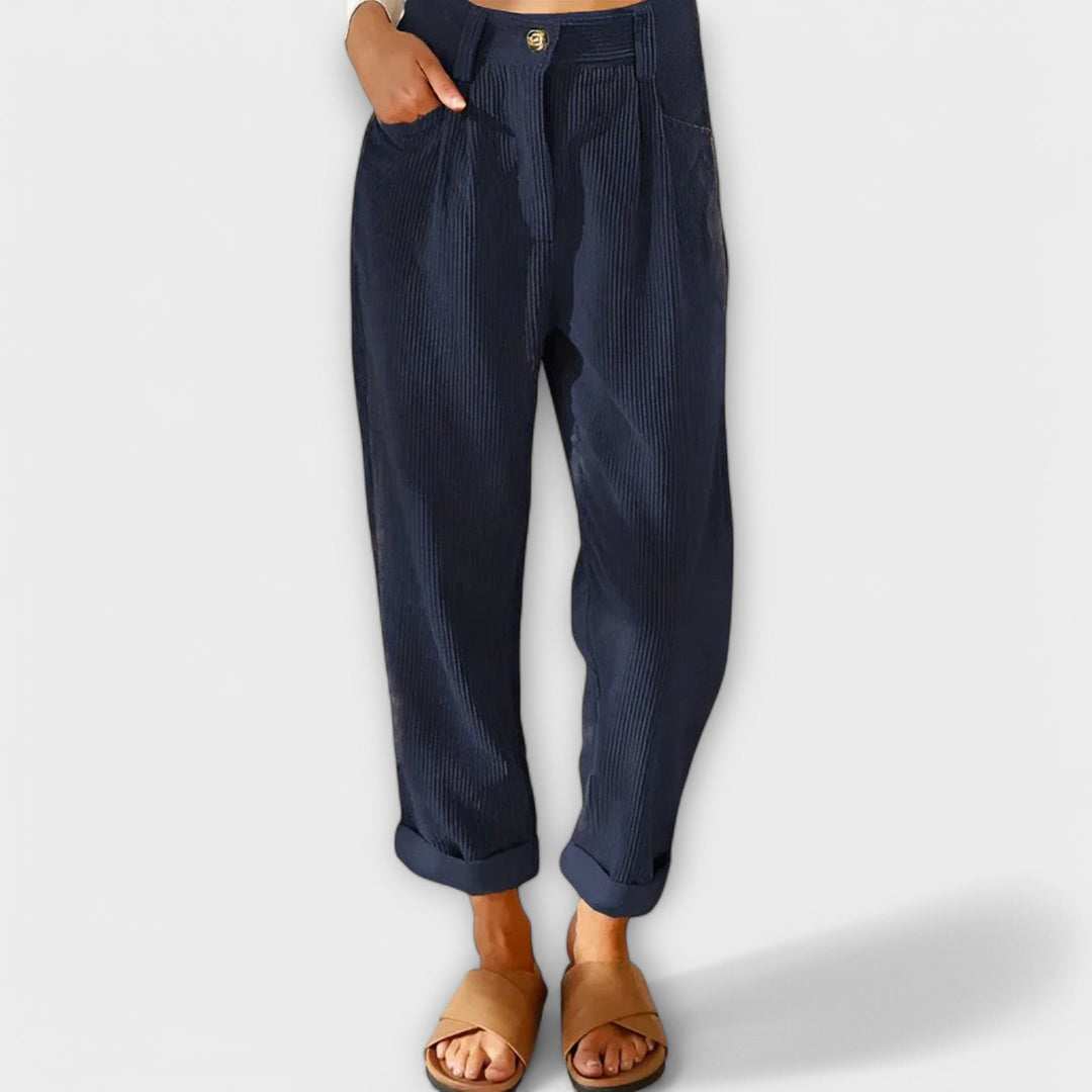 Jana - Pantalons en velours modernes