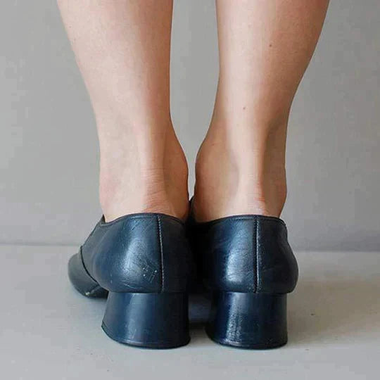 Anna - Mary Janes vintage à boucle et talon bloc