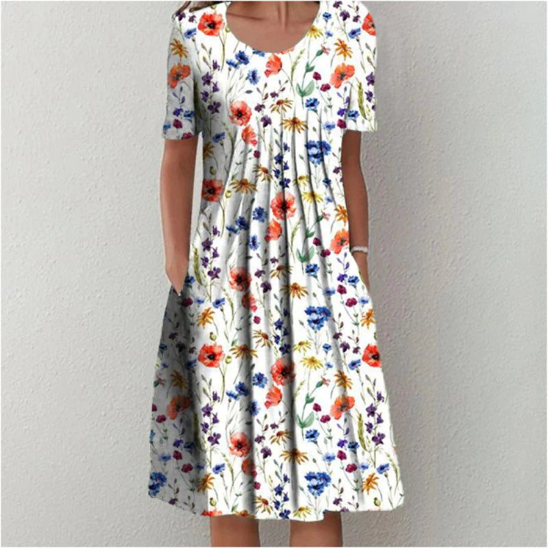 Marta - Robe Midi à Couches