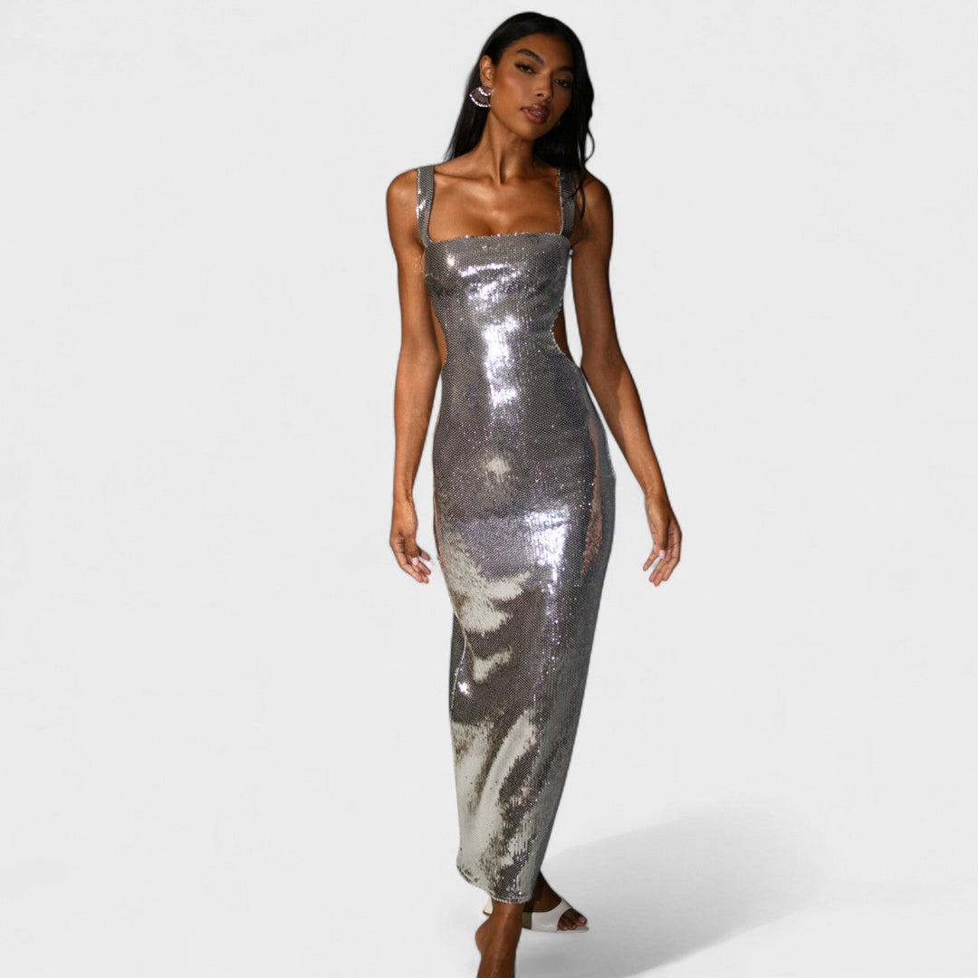 Sparkle Silver - Robe de soirée