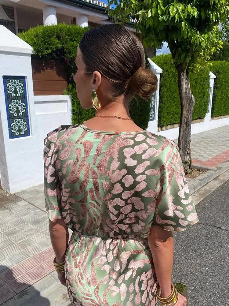 Constança - Robe Florale Plissée