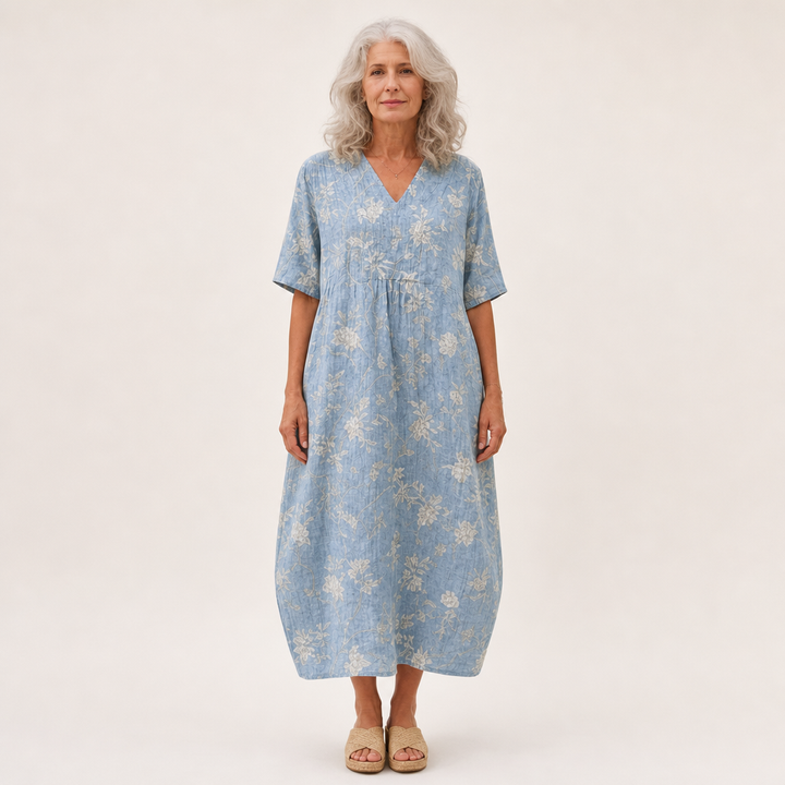 Line - Robe d’Été Imprimée Flatteuse