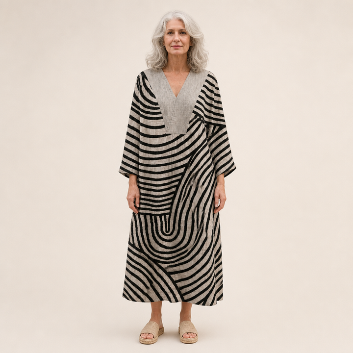 Lila - Robe d’Été Imprimée Flatteuse