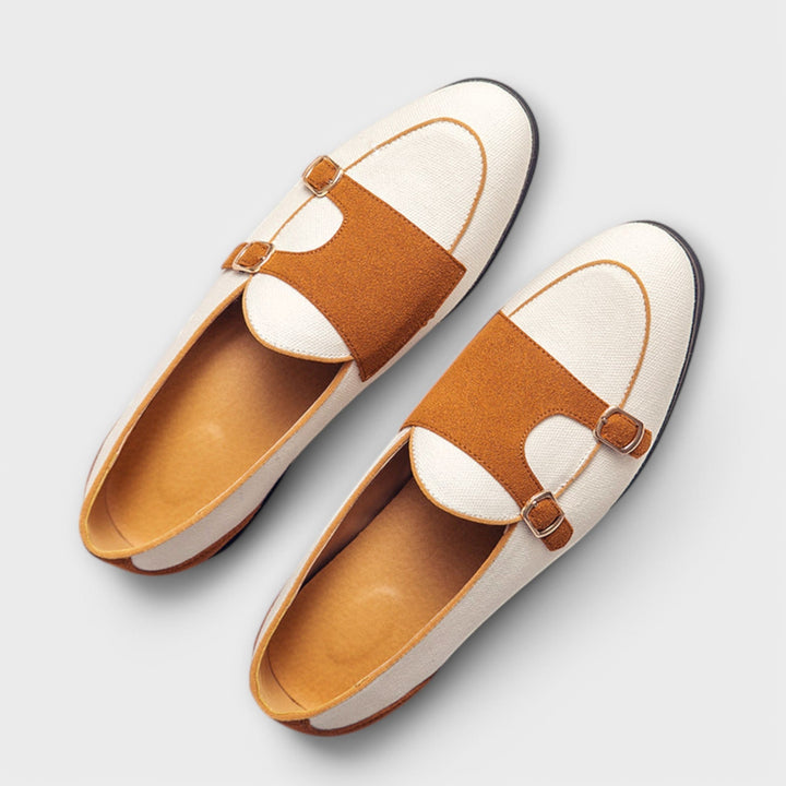 Margarete - Mules bicolores à brides