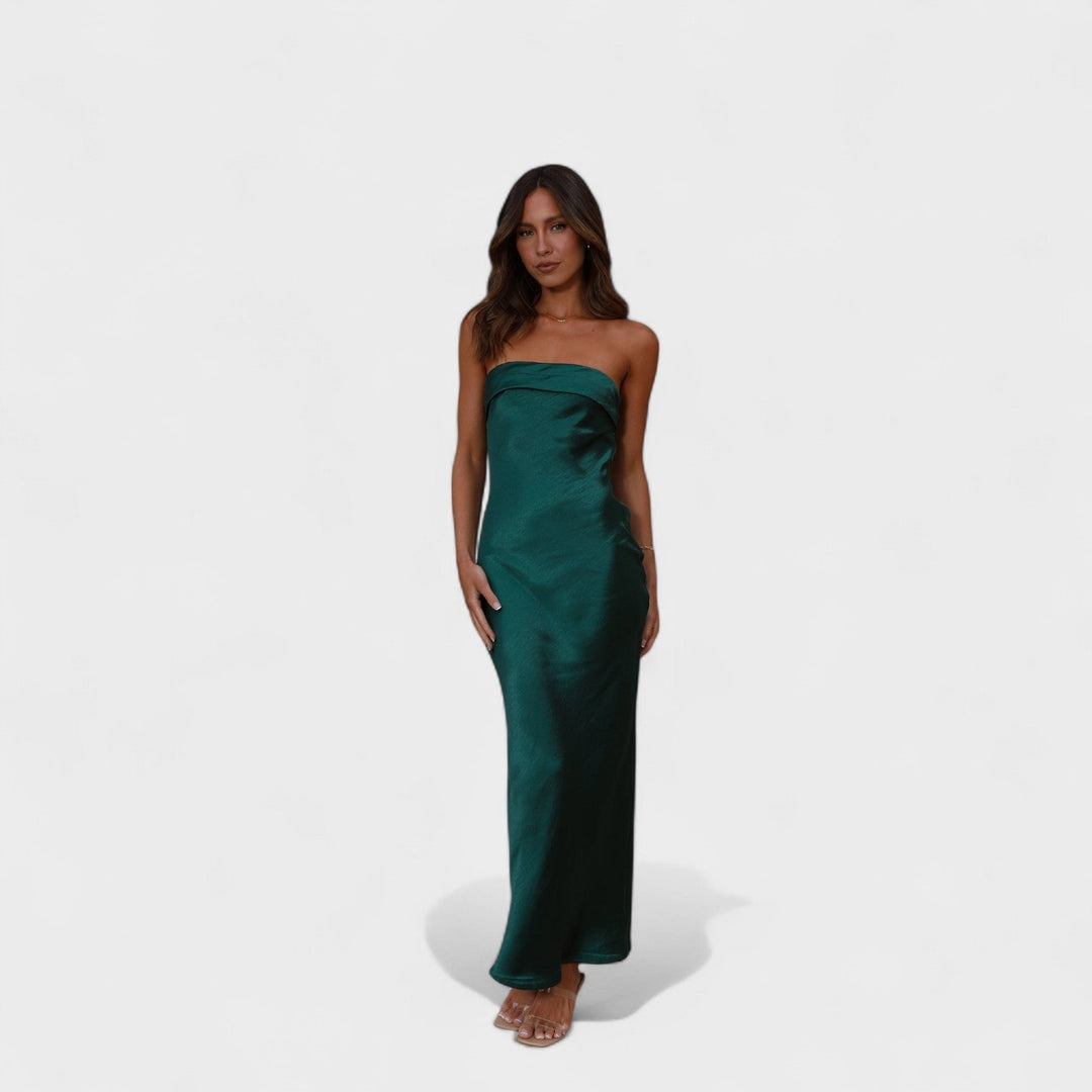 Carmen - Robe en satin sans manches