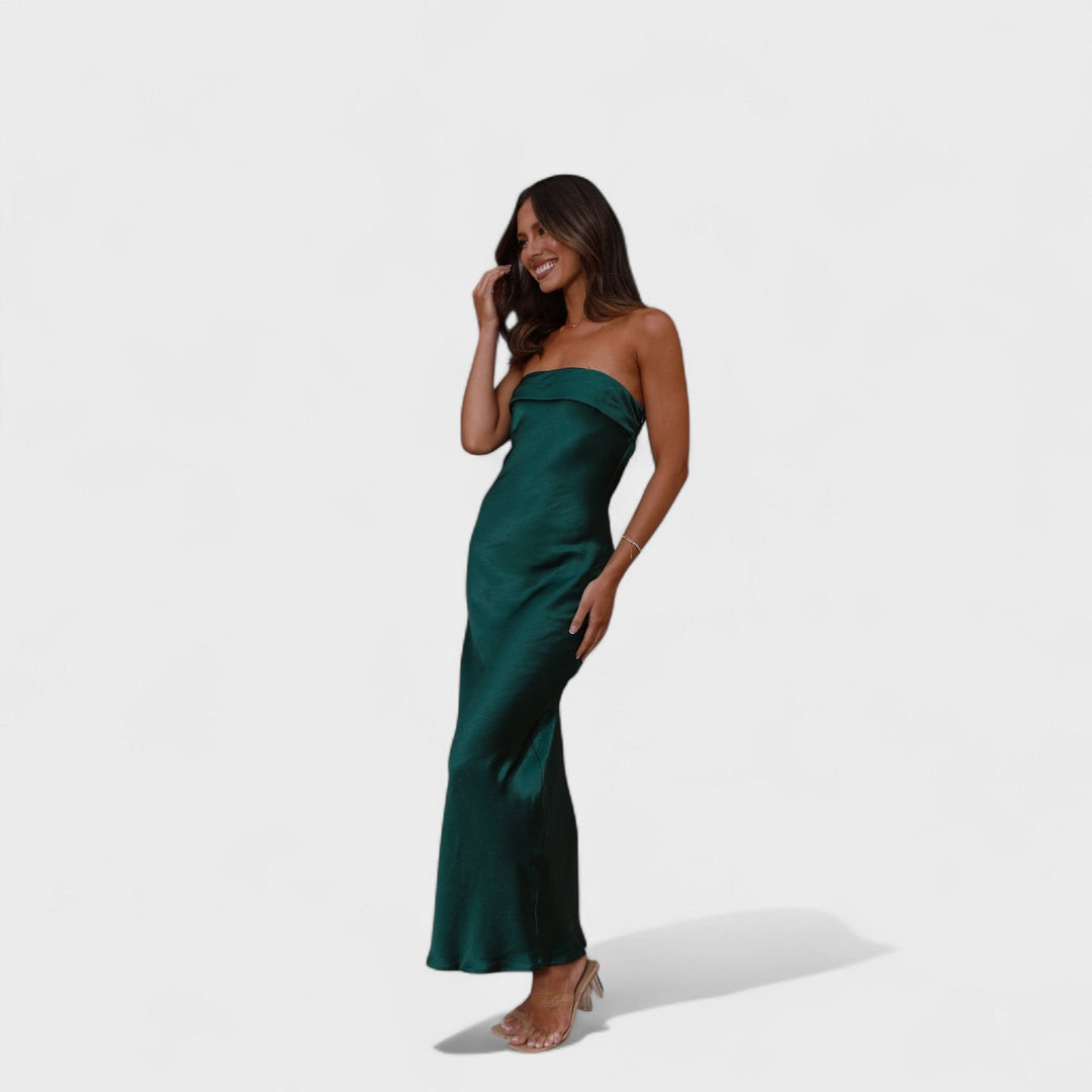 Carmen - Robe en satin sans manches