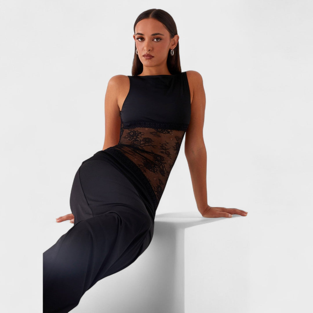 Lucinda - Robe longue en dentelle
