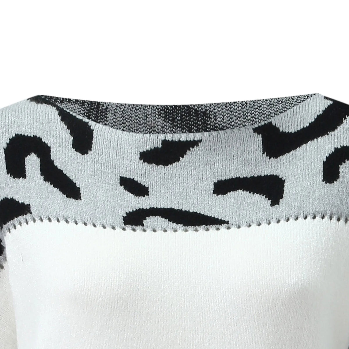 Margaux - Pull En Maille Avec Imprimé Léopard, Chic Et Tendance
