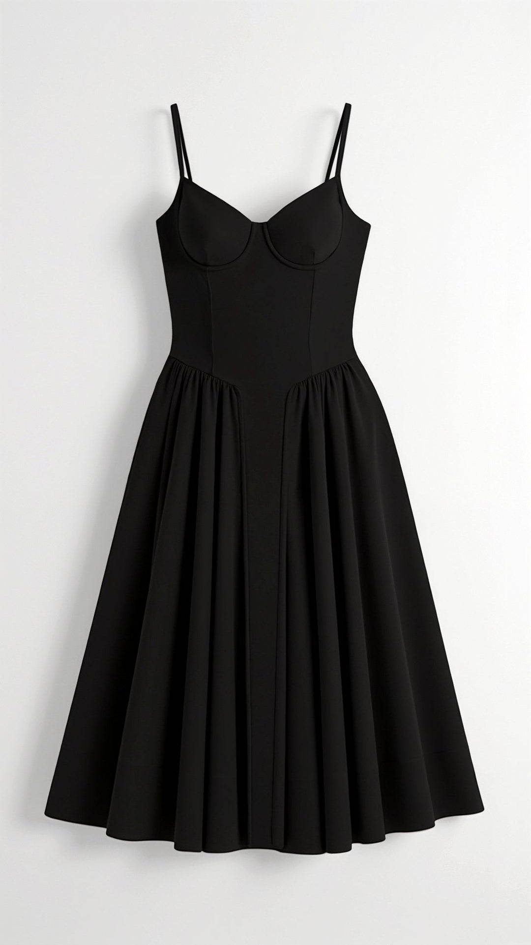 Odete - Robe midi avec corsage structuré